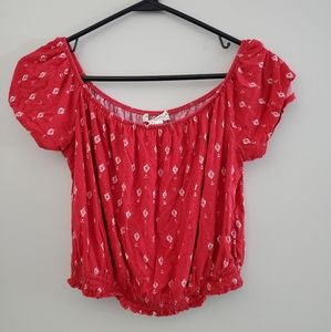 H&M x Coachella Red Crop Top